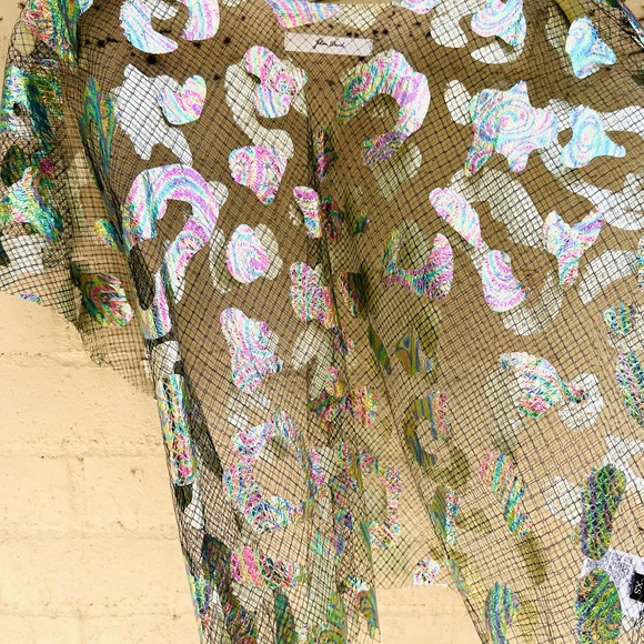 Julian David Net a Porter sheer crop blouse - Picture 5 of 8